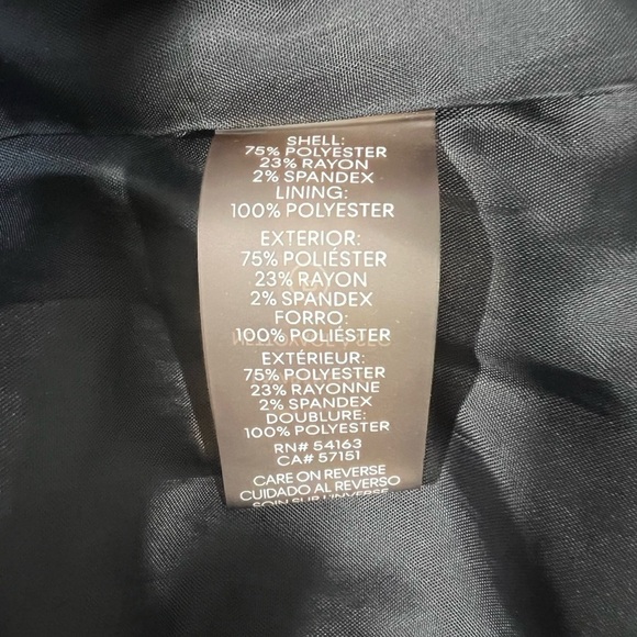 Calvin Klein 2 Button Charcoal Tailored Blazer Womens size 10 - Picture 7 of 8